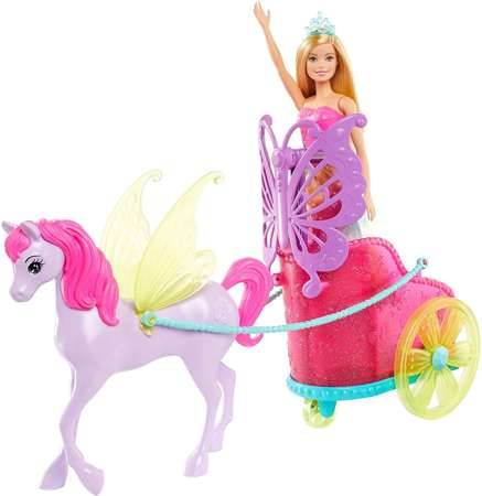 Mattel Barbie Dreamtopia Rydwan z Pegazem i Książe Ken