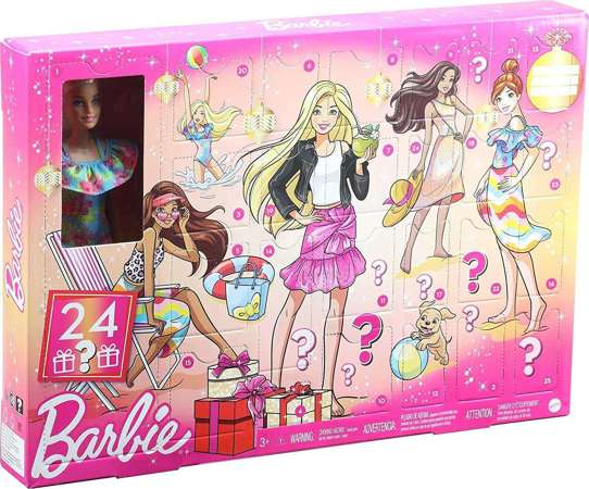 Mattel Barbie Kalendarz Adwentowy Niespodzianki 