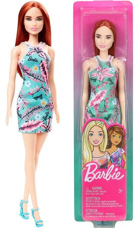 Mattel Barbie lalka ruda w letniej sukience 