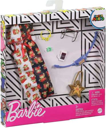 Mattel Barbie ubranka z akces Super Mario #3