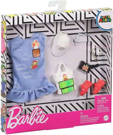 Mattel Barbie ubranka z akces Super Mario #4