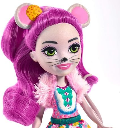 Mattel Enchantimals Lalka Mayla Mouse i zwierzątko Fondue