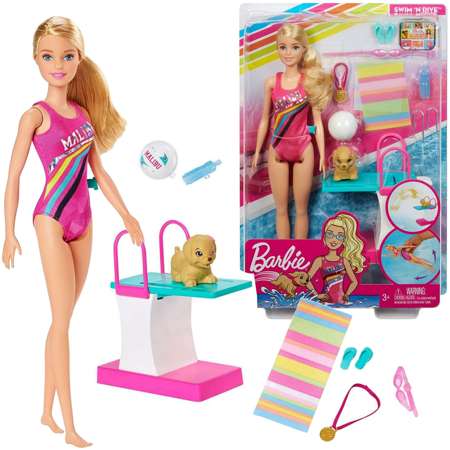 Mattel GHK23 Barbie Lalka pływaczka