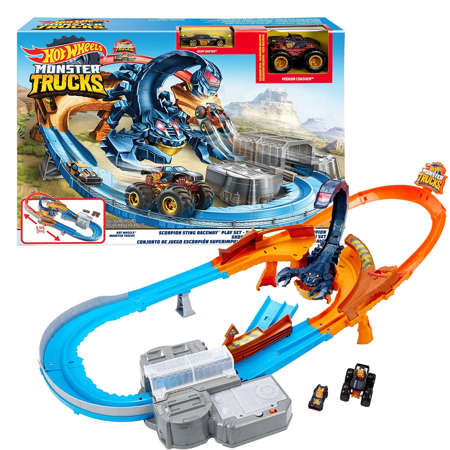 Mattel Hot Wheels Monster Truck Tor Skorpion + 2 auta