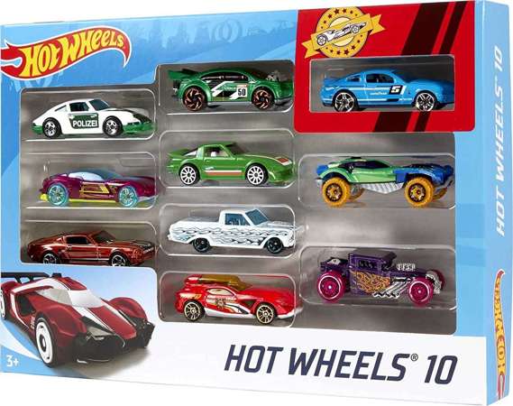 Mattel Hot Wheels Zestaw 10 samochodów 