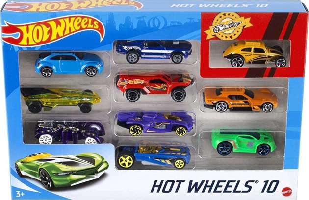 Mattel Hot Wheels Zestaw 10 samochodów 
