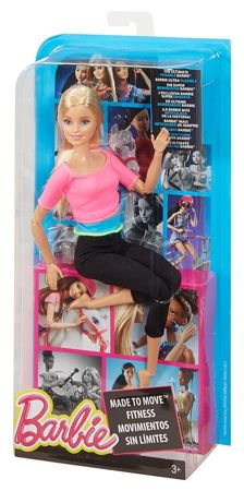 Mattel Lalka Barbie Made to move fitness DHL82