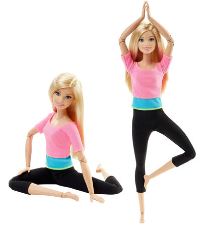 Mattel Lalka Barbie Made to move fitness DHL82