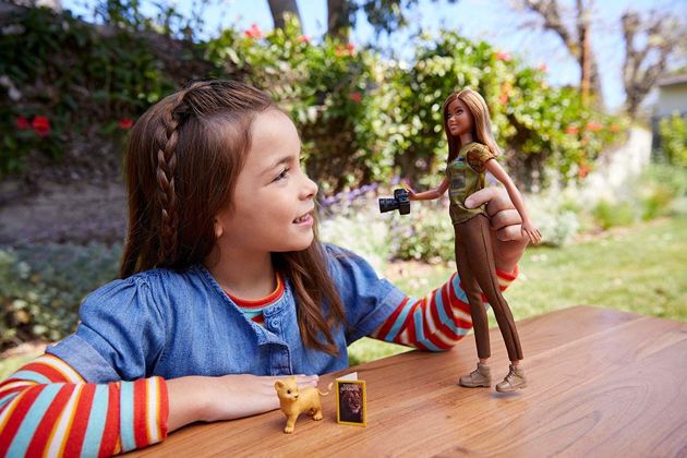 Mattel Lalka Barbie reporterka National Geographic GDM46