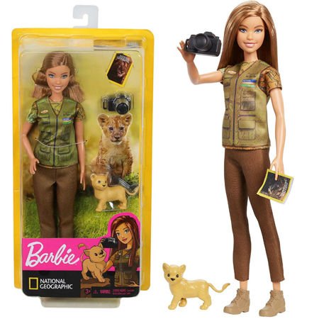 Mattel Lalka Barbie reporterka National Geographic GDM46