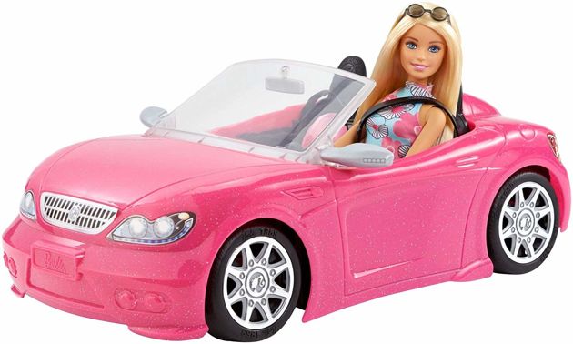Mattel Lalka Barbie w Różowym Kabriolecie FPR57
