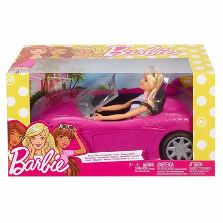 Mattel Lalka Barbie w Różowym Kabriolecie FPR57