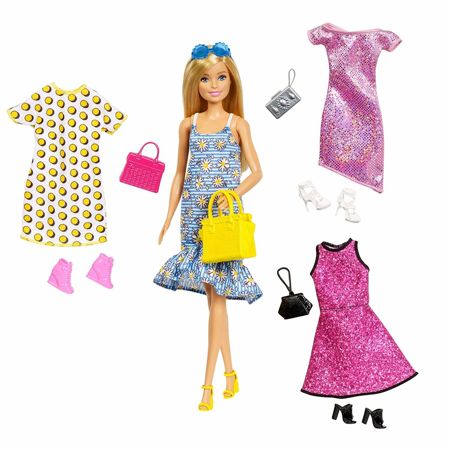 Mattel Lalka Barbie z zestawem ubrań 