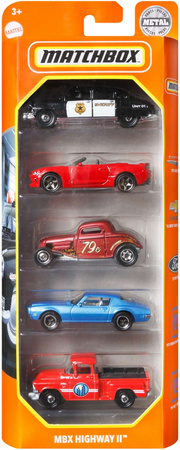 Mattel Matchbox MBX Highway II 5-pak