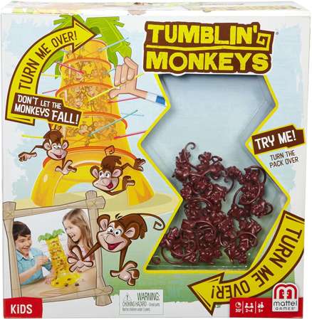 Mattel Oryginalna Gra zręcznościowa Spadające małpki wersja EN
