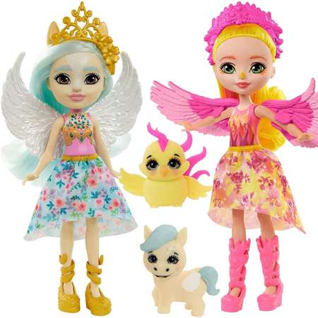 Mattel Royal Enchantimals Paolina Pegasus i Falon Phoenix