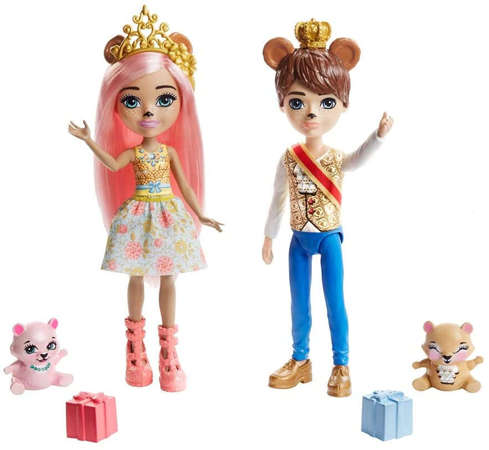 Mattel Royal Enchantimals Para królewska Braylee i Bannon niedźwiadki
