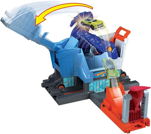Mattel tor Hot Wheels City T-Rex + autko