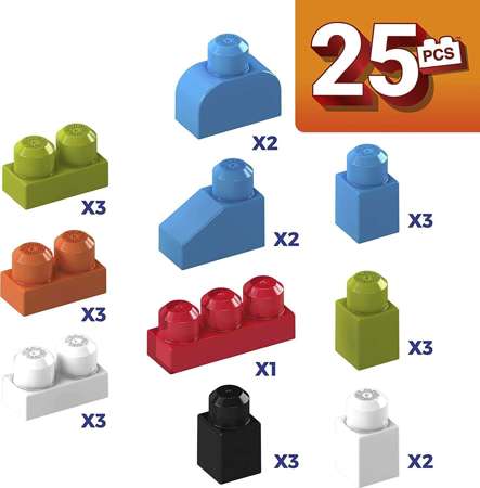 Mega Bloks Pierwsze Klocki Słonik 25 elementów