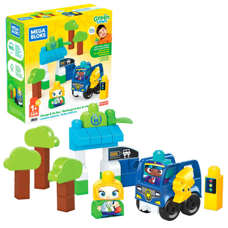 Mega Bloks Zestaw klocków Eko Autobus 36 elementów