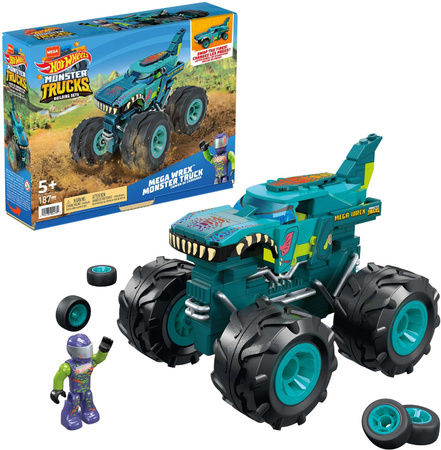 Mega Construx Klocki Hot Wheels Monster Trucks Mega Wrex 187 el.