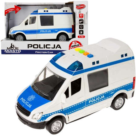 Mega Creative Auto policyjne furgonetka światło i dźwięk