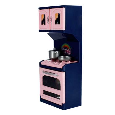 Mega Creative Różowe meble kuchenne dla lalek z akcesoriami