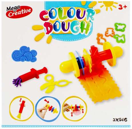 Mega Creative Zestaw masa plastyczna ciastolina Colour Dough + akcesoria