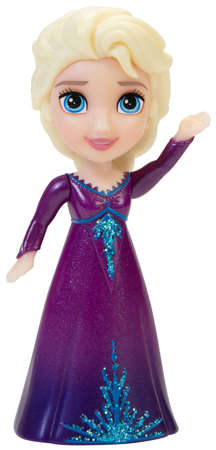 Mini lalka Frozen II Elsa w ciemnofioletowej sukience