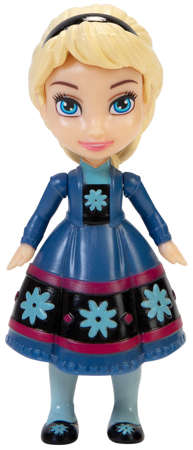 Mini lalka Frozen II Elsa w granatowej sukience