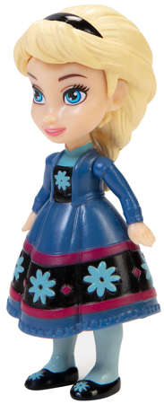 Mini lalka Frozen II Elsa w granatowej sukience