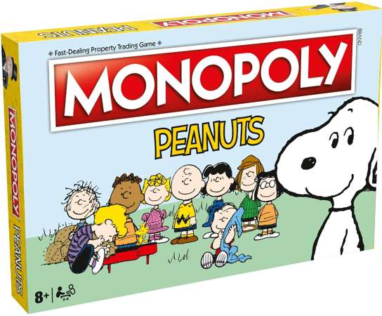 Monopoly Peanuts Fistaszki Planszowa gra towarzyska angielska