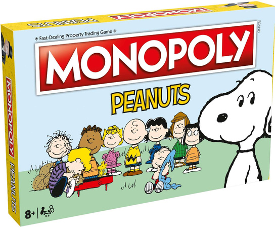 Monopoly Peanuts Fistaszki Planszowa gra towarzyska angielska
