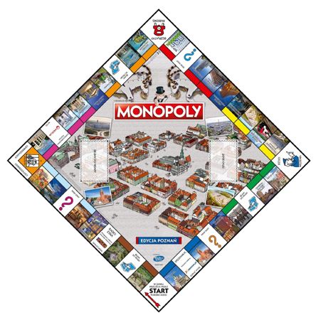 Monopoly Poznań planszowa gra rodzinna Winning Moves