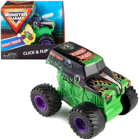 Monster Jam 1:43 pojazd Grave Digger click & flip