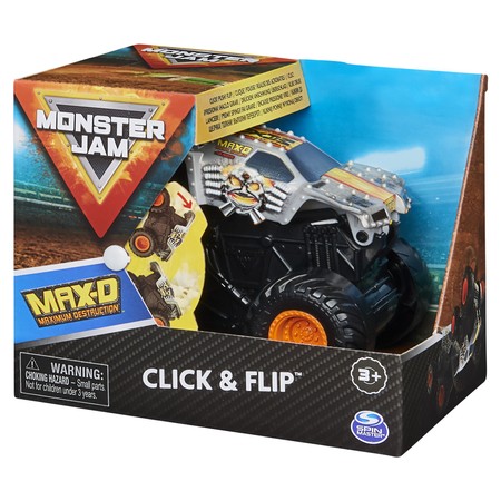 Monster Jam 1:43 pojazd Max-D click & flip