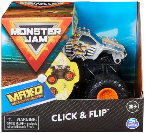 Monster Jam 1:43 pojazd Max-D click & flip