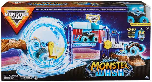 Monster Jam Megalodon Monster Wash supermyjnia + autko