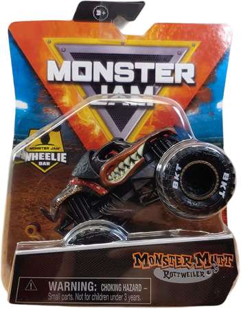 Monster Jam Wheelie Bar pojazd Monster Mutt Rottweiler 