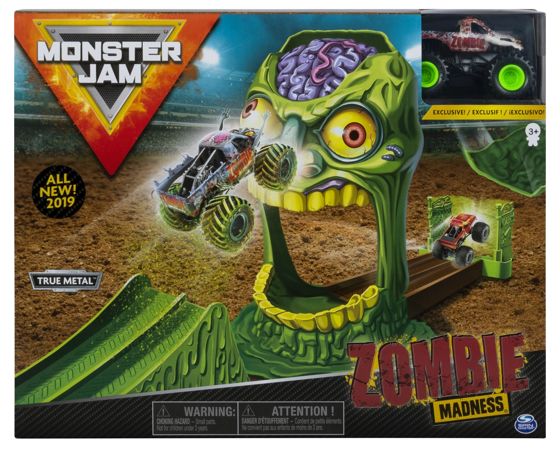 Monster Jam Wyczynowy Zestaw Zombie Madness z unikalną ciężarówką