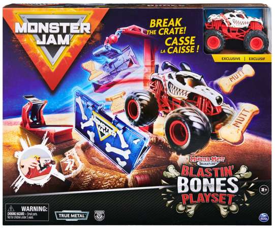 Monster Jam Zestaw Blastin Bones z pojazdem Monster Mutt