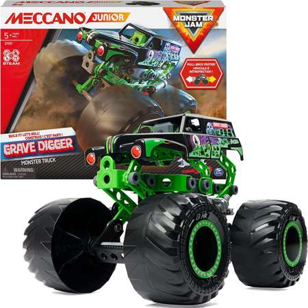 Monster Jam auto monster truck do złożenia Meccano Grave Digger