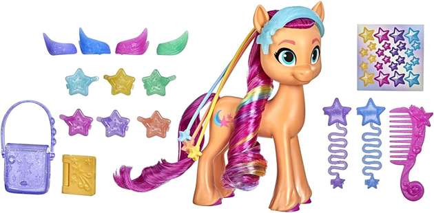 My Little Pony Figurka Tęczowa Sunny długie włosy do czesania