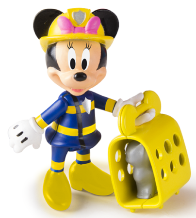 Myszka Mickey Miki Remiza strażacka z dźwiękiem