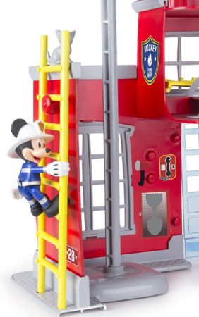 Myszka Mickey Miki Remiza strażacka z dźwiękiem