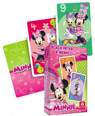 Myszka Minnie Gra karciana 2w1 Piotruś i Memo