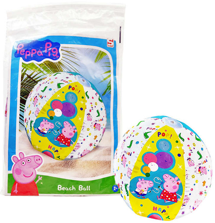 Nadmuchiwana piłka plażowa Świnka Peppa 50 cm