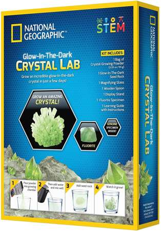 National Geographic Crystal Lab fluoryt zielony