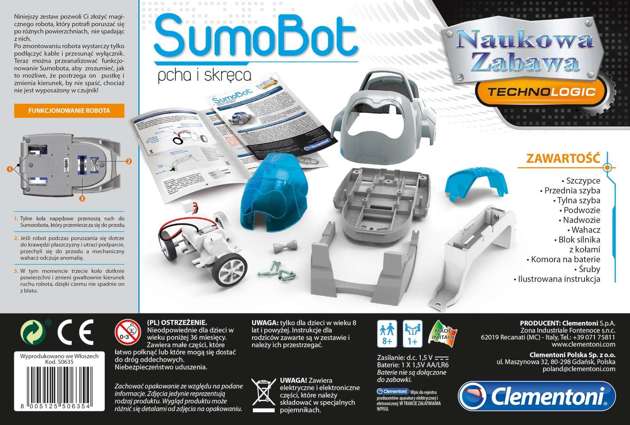 Naukowa zabawa SumoBot robot edukacyjny