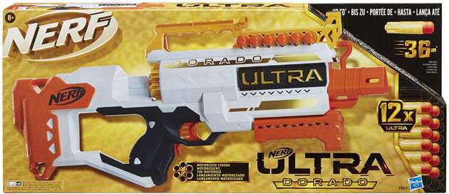 Nerf Ultra Dorado automatyczna wyrzutnia 12 strzałek